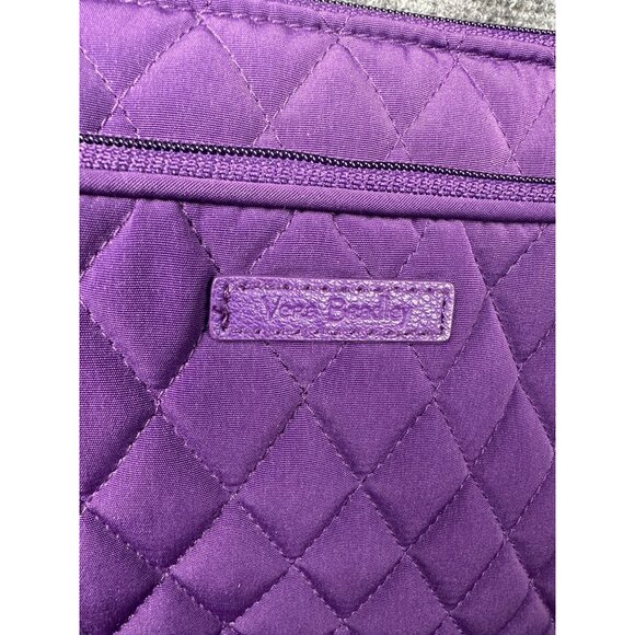 Vera Bradley Small Crossbody Bag Hipster Elderberry Purple Quilted - Picture 6 of 13